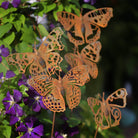 Peacock butterfly sculpture with stake - WowCornwall