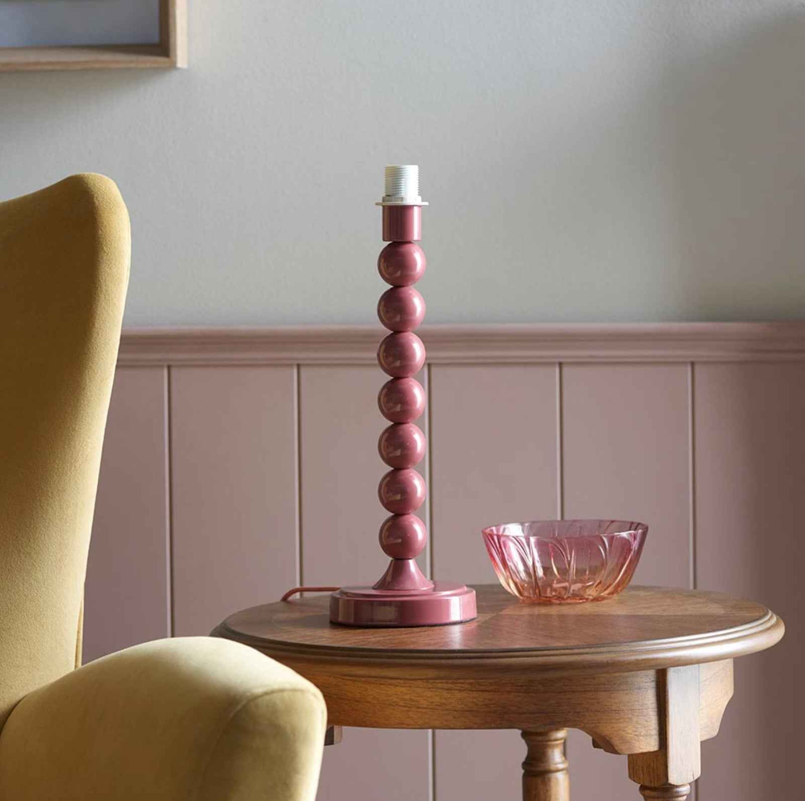 Bobbin Table Lamp - Dusky Pink