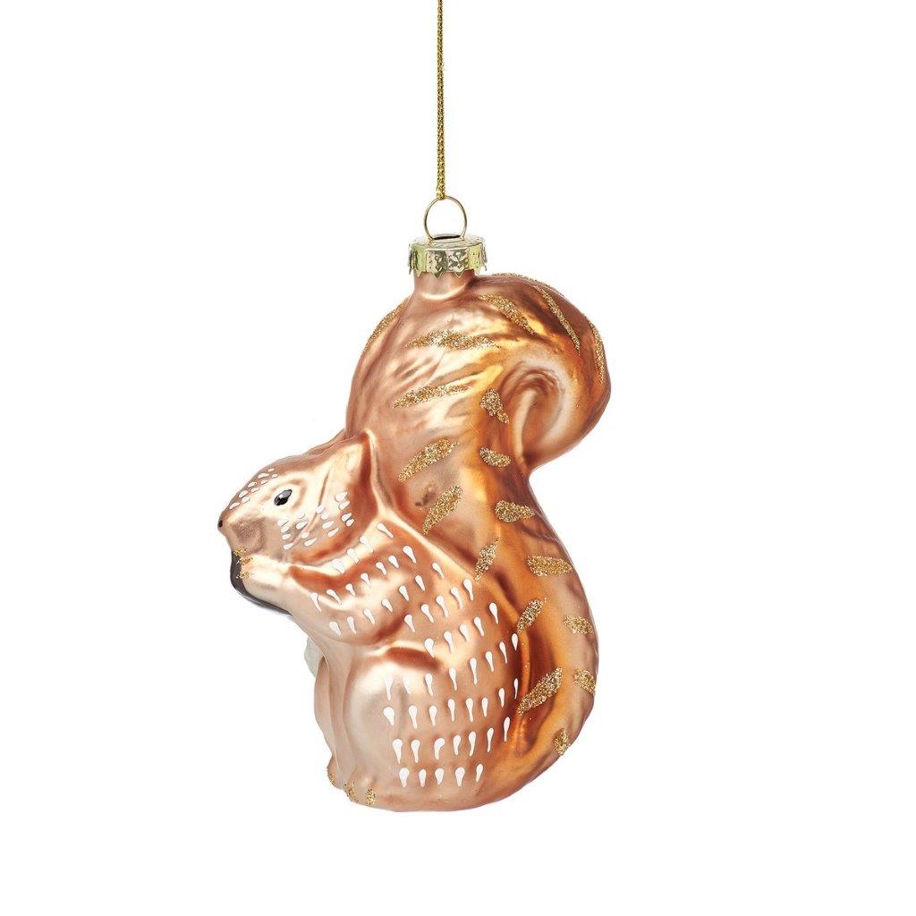 Woodland Squirrel Shaped Bauble - WowCornwall