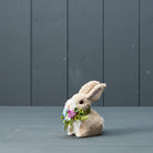 Rabbit with Bouquet (10.5cm) - WowCornwall