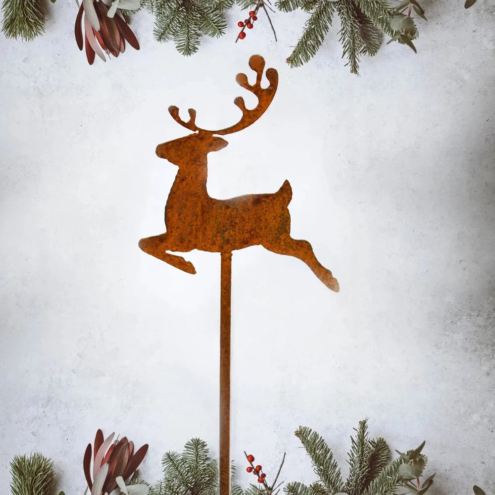 Reindeer Garden Stake, 3 sizes - WowCornwall