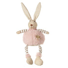 Sitting Round Pink Fluffy Rabbit