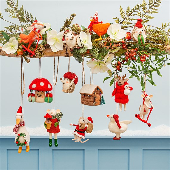 Felt Shed Hanging Decoration - WowCornwall