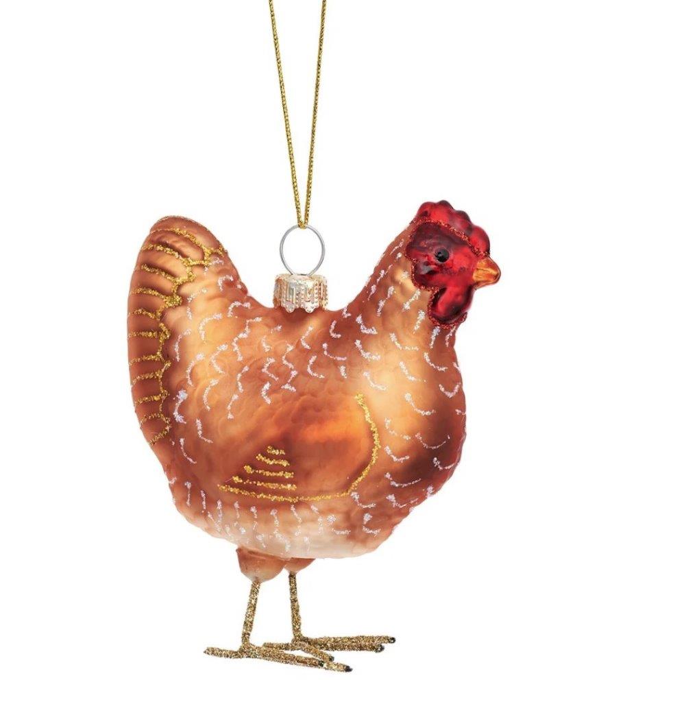 Chicken Christmas Bauble - WowCornwall