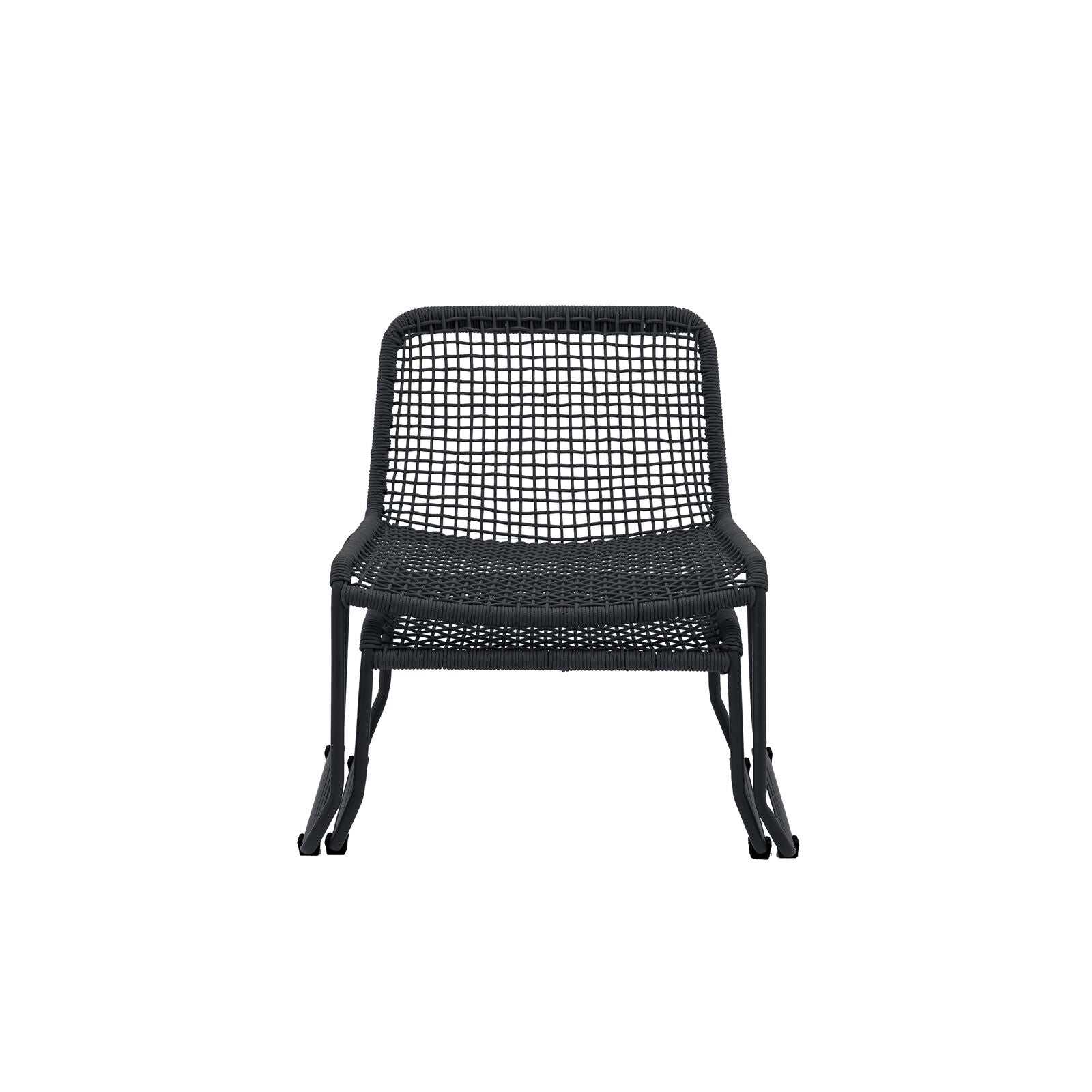 Sassano Lounge Chair with Footstool Black Sold Out - WowCornwall