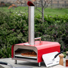 Sassari Pellet Pizza Oven Red - WowCornwall