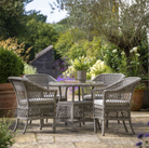Menton 4 Seater Round Dining Set