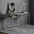 Rothbury Desk Silver 1300x500x760mm - WowCornwall