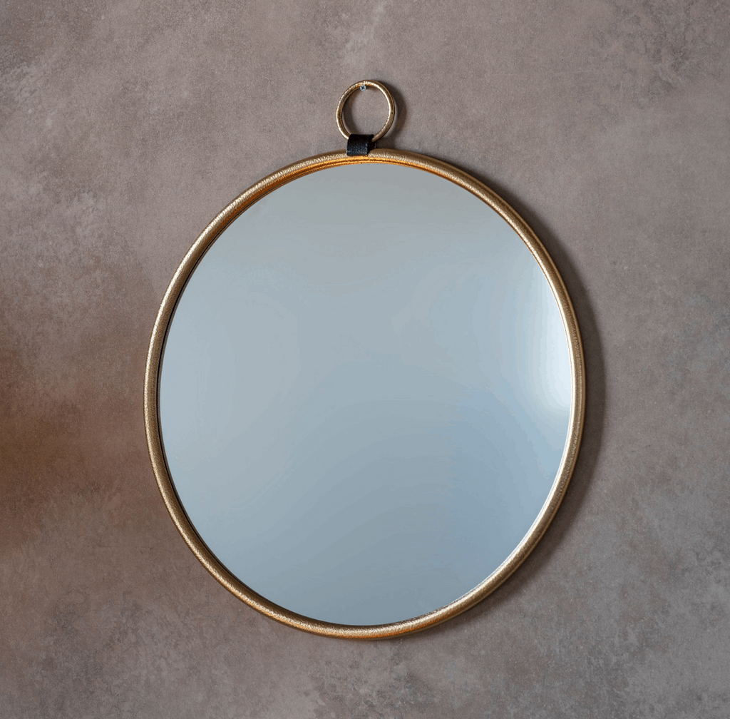 Bayswater Small Mirror in Gold or Black (w)400mm x (d)20mm x (h)470mm - WowCornwall