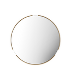 Fitzroy Round Mirror Gold (w)800mm x (d)15mm x (h)800mm - WowCornwall