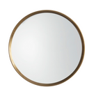 Harvey Round Mirror in white, gold & silver (w)950mm x (d)90mm x (h)950mm - WowCornwall