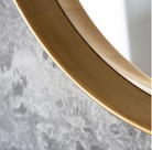 Harvey Round Mirror in white, gold & silver (w)950mm x (d)90mm x (h)950mm - WowCornwall