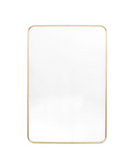 Holworth Mirror, gold or black in two sizes - WowCornwall