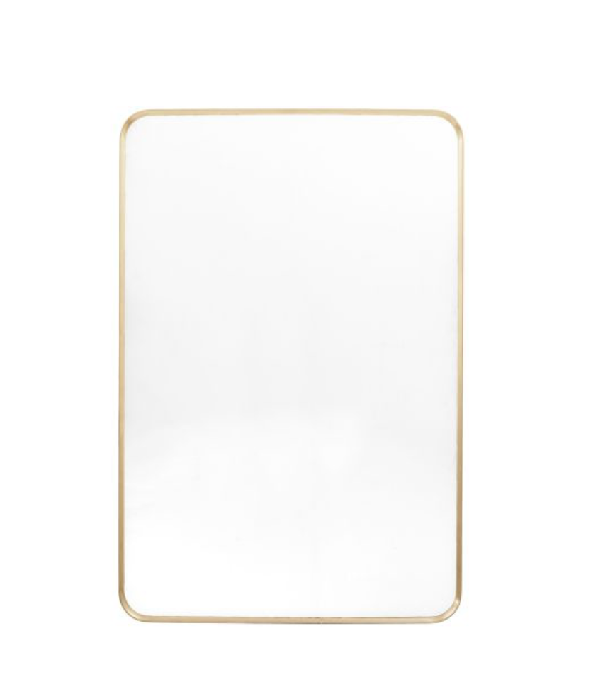 Holworth Mirror, gold or black in two sizes - WowCornwall