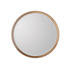 Keaton Round Mirror in two sizes,  oak or walnut - WowCornwall