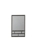 Milton Mirror Rectangle in black, silver & bronze (w)300mm x (d)100mm x (h)480mm - WowCornwall