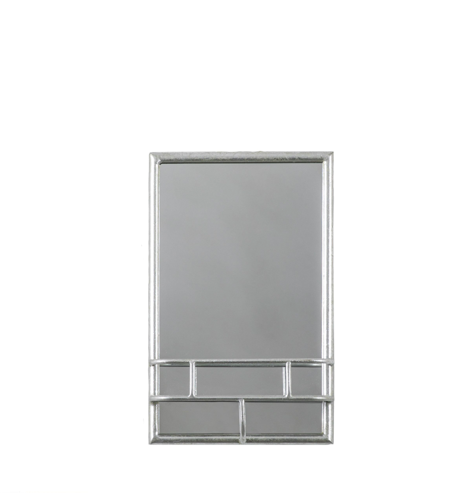 Milton Mirror Rectangle in black, silver & bronze (w)300mm x (d)100mm x (h)480mm - WowCornwall