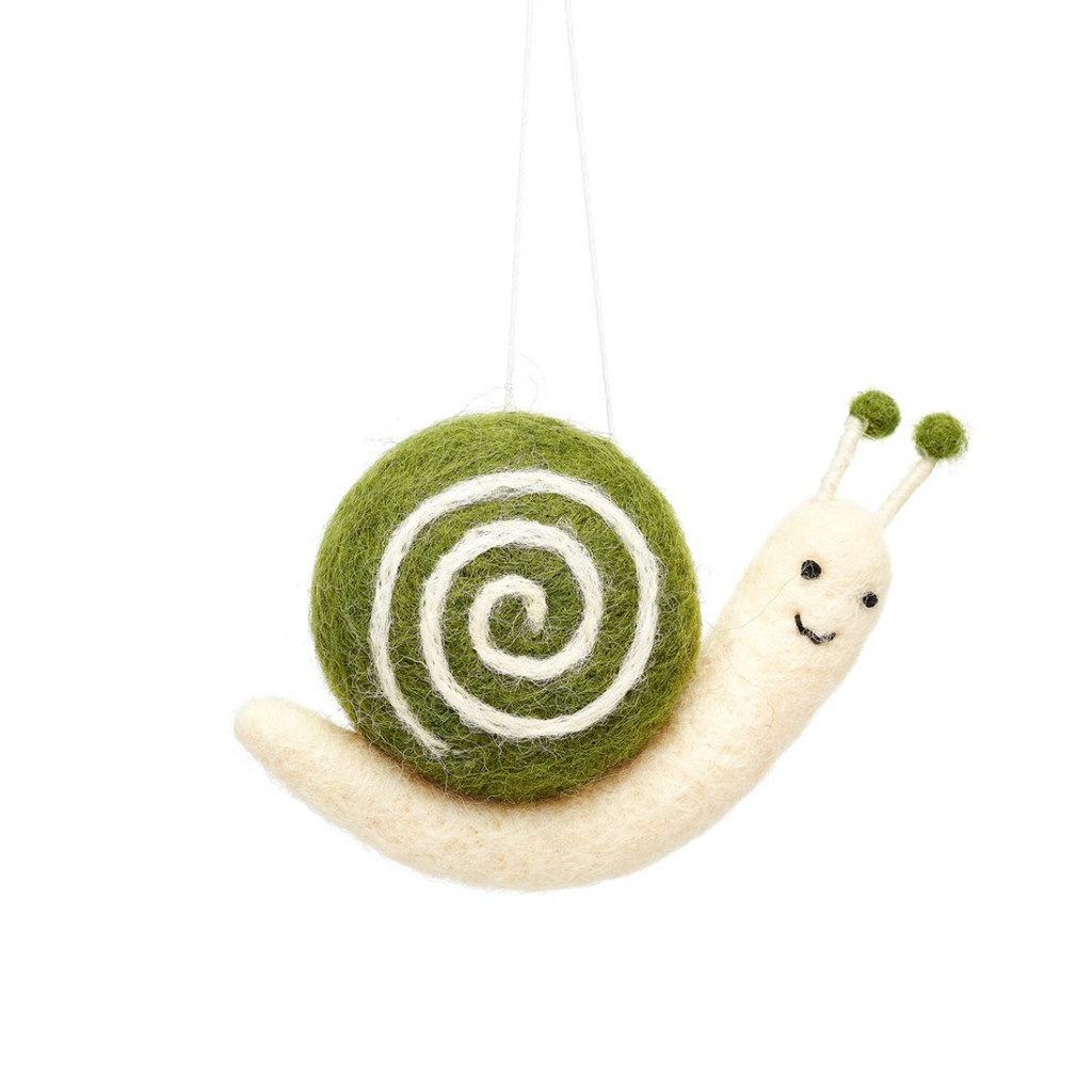 Garden Snail Felt Decoration - WowCornwall