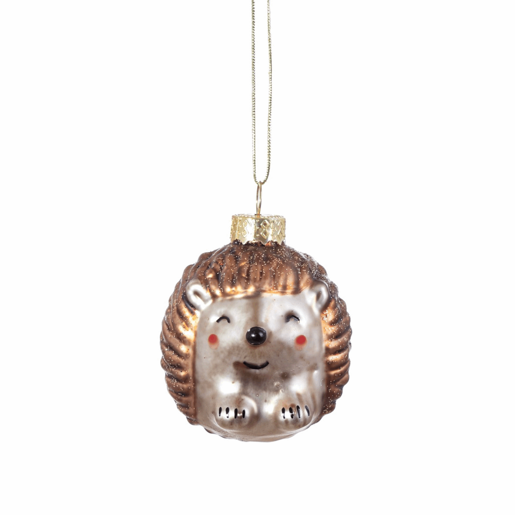 Baby Hedgehog Shaped Bauble - WowCornwall