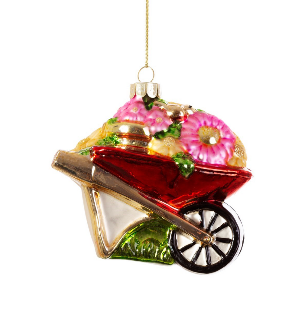 Wheelbarrow Shaped Bauble - WowCornwall