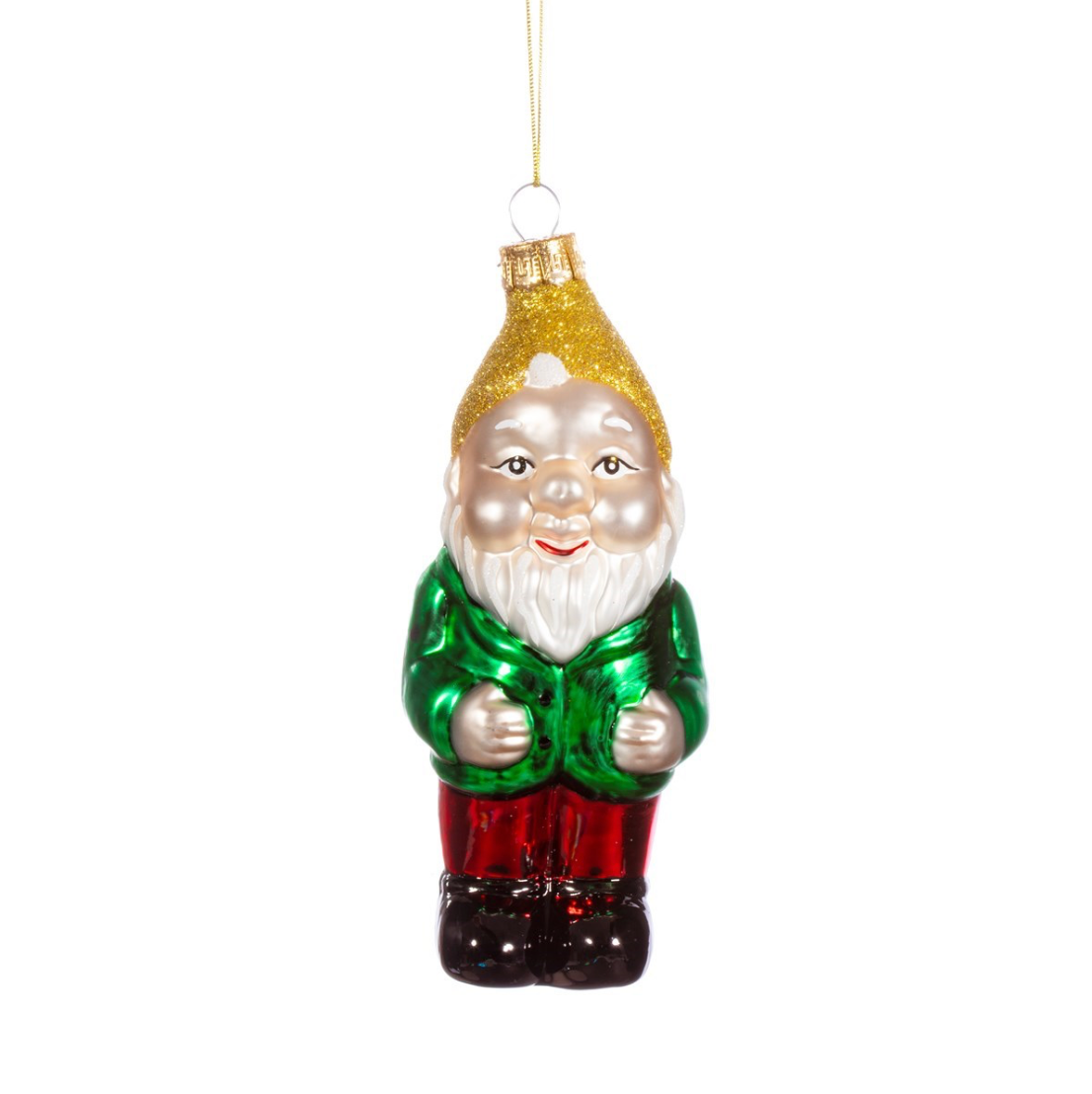 Glass Gnome Shaped Bauble - WowCornwall