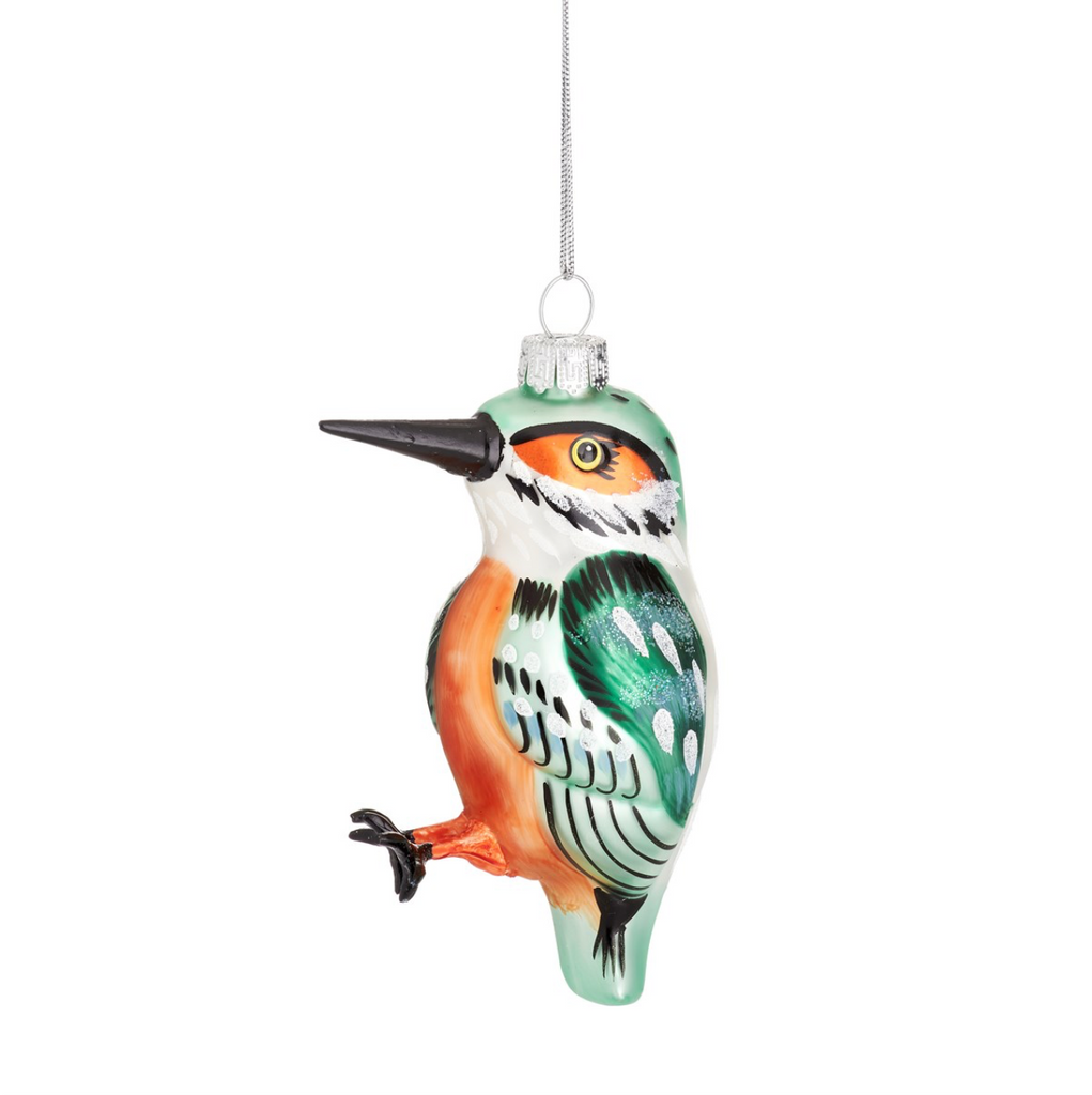 Kingfisher Shaped Bauble - WowCornwall