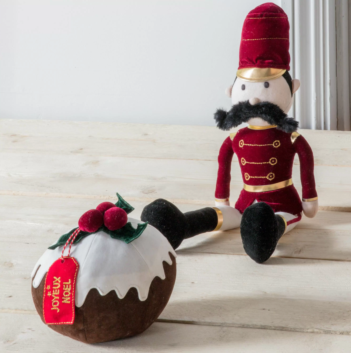 Pudding Doorstop Brown/White - WowCornwall