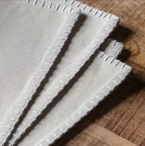 Linen Effect Placemat 4pk - WowCornwall