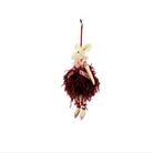 Hanging Purple Mouse Angel Christmas Decoration - WowCornwall