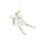 Hanging White Angel Christmas Decoration - WowCornwall