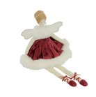Sitting Red Angel Christmas Decoration - WowCornwall