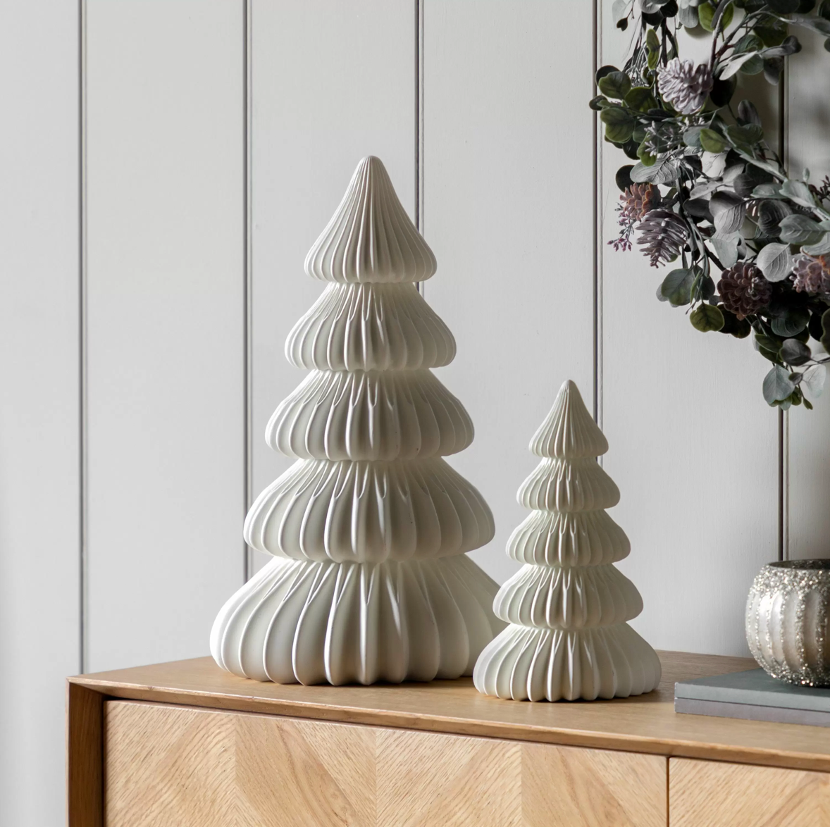 Pearly white Christmas tree small - WowCornwall