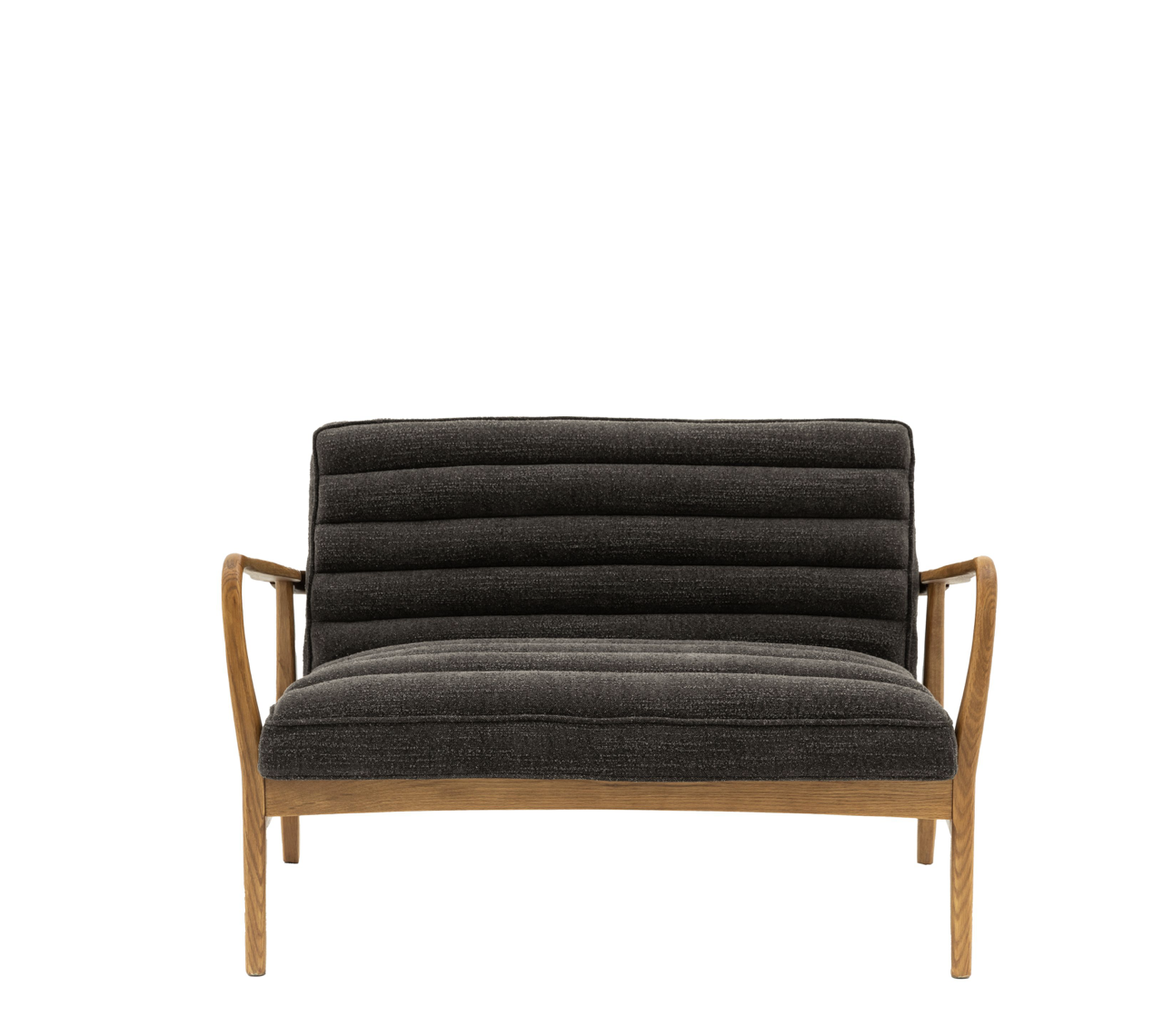 Datsun 2 Seater Sofa Charcoal - 1180mm x 760mm x 800mm - WowCornwall