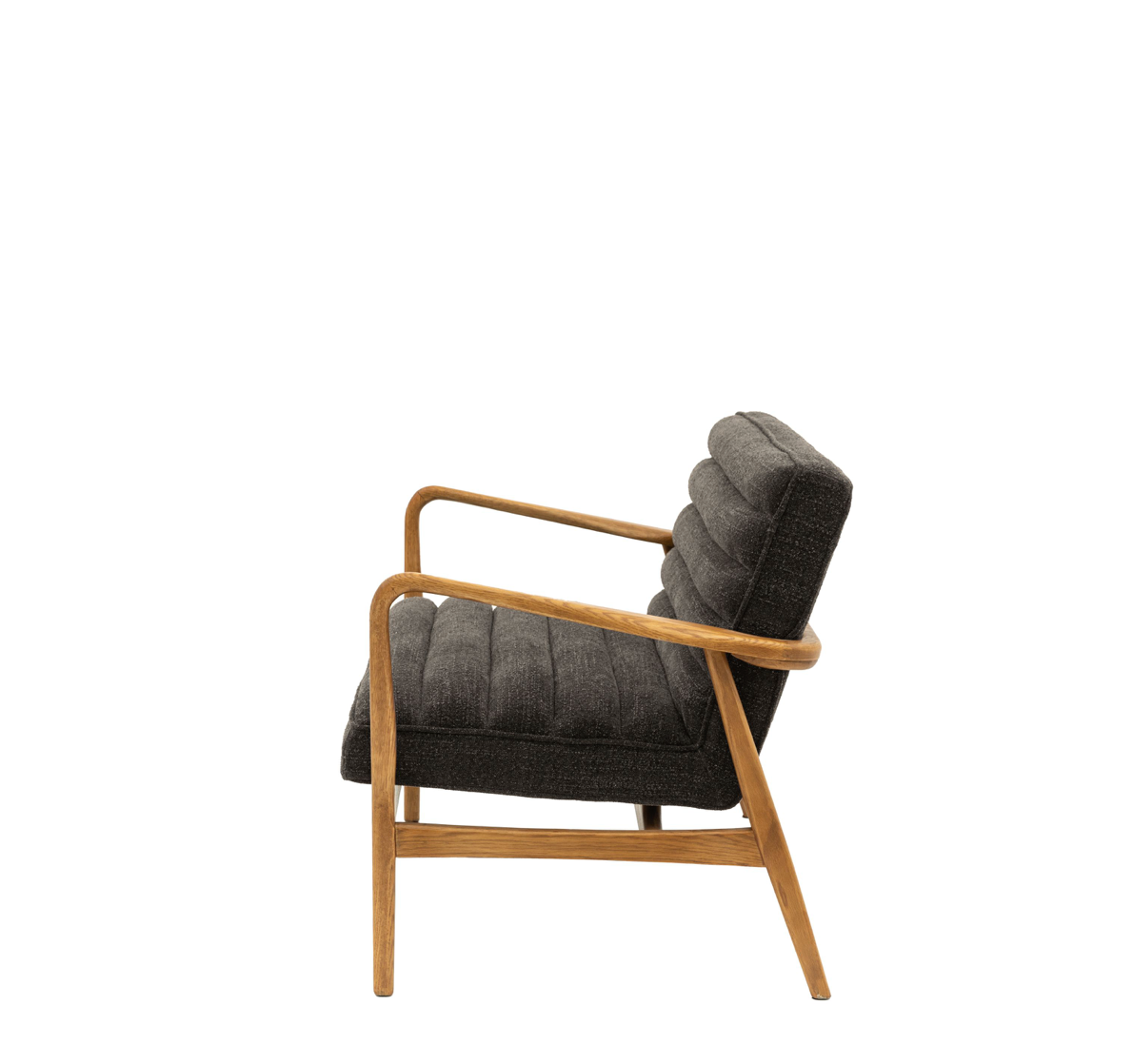 Datsun 2 Seater Sofa Charcoal - 1180mm x 760mm x 800mm - WowCornwall