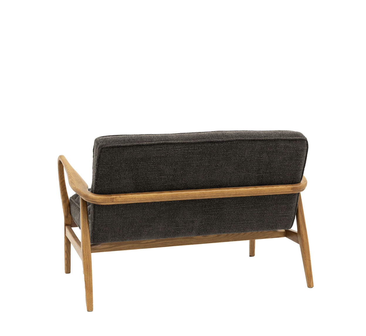 Datsun 2 Seater Sofa Charcoal - 1180mm x 760mm x 800mm - WowCornwall