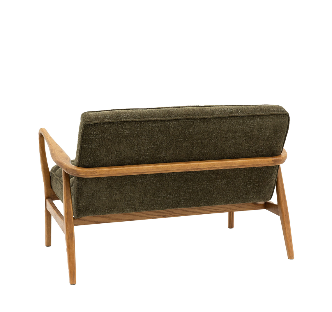 Datsun 2 Seater Sofa Green - 1180mm x 760mm x 800mm - WowCornwall