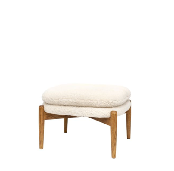 Datsun footstool Sheepskin - 555mm x 475mm x 395mm - WowCornwall