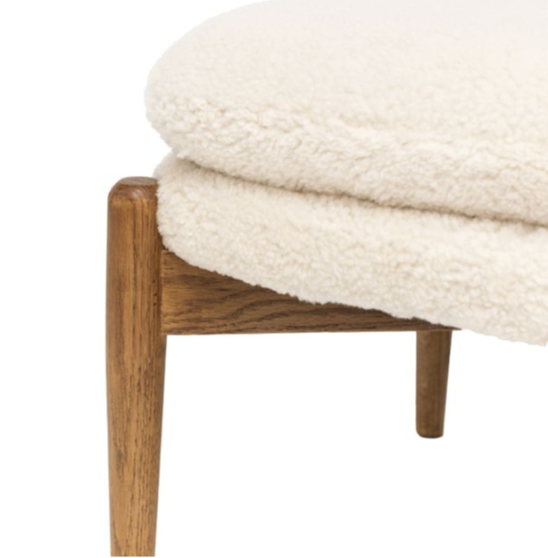 Datsun footstool Sheepskin - 555mm x 475mm x 395mm - WowCornwall