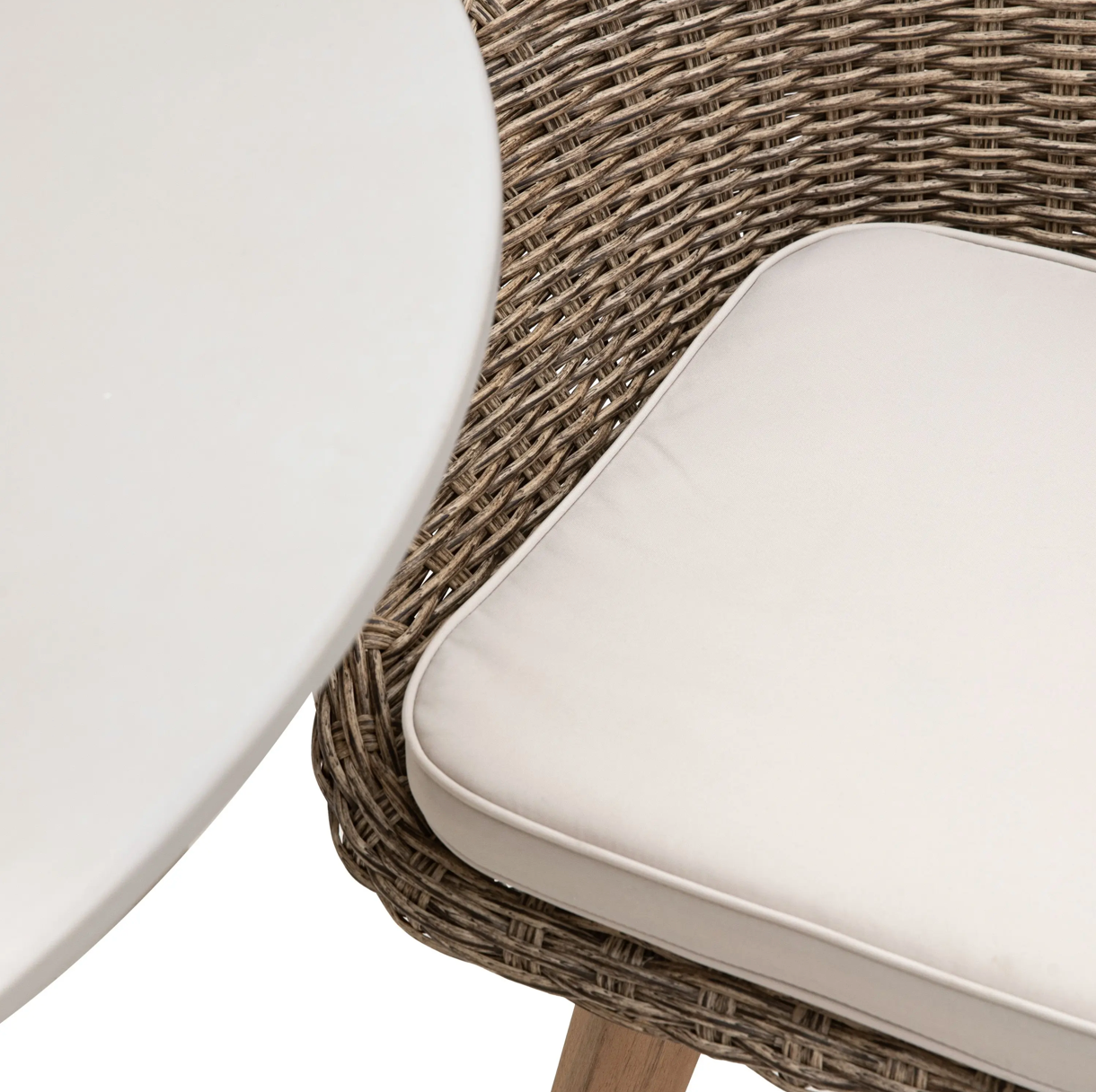 Avena 4 Seater Round Dining Set - WowCornwall