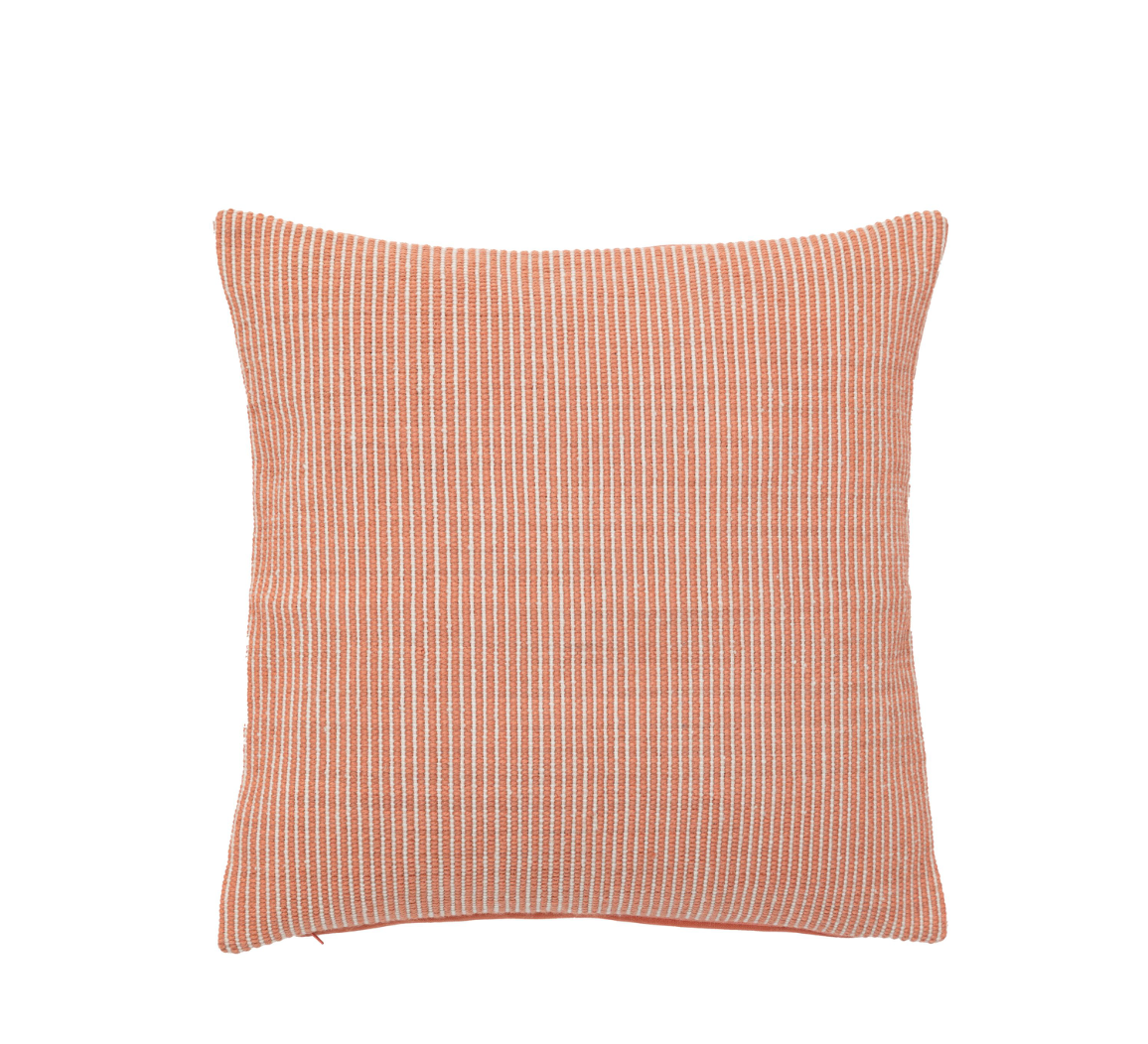 Ula Pinstripe Showerproof  Cushion - Apricot or Green - WowCornwall