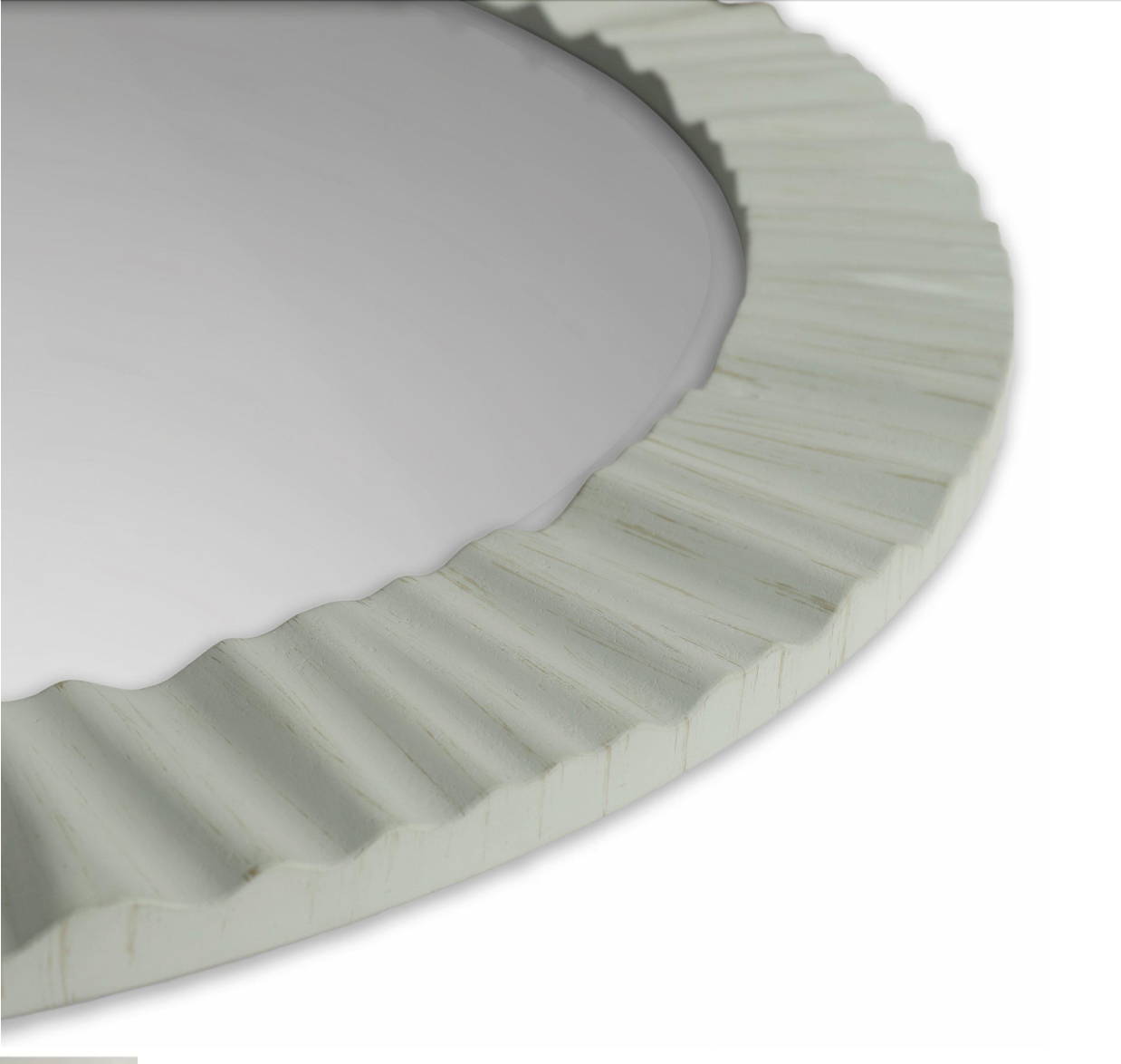 Durham Mirror - Soft Green or Off White - WowCornwall