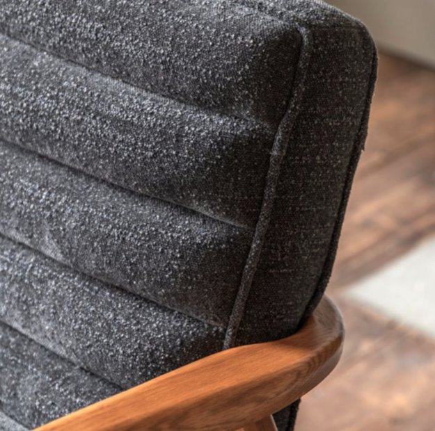 Datsun 2 Seater Sofa Charcoal - 1180mm x 760mm x 800mm - WowCornwall