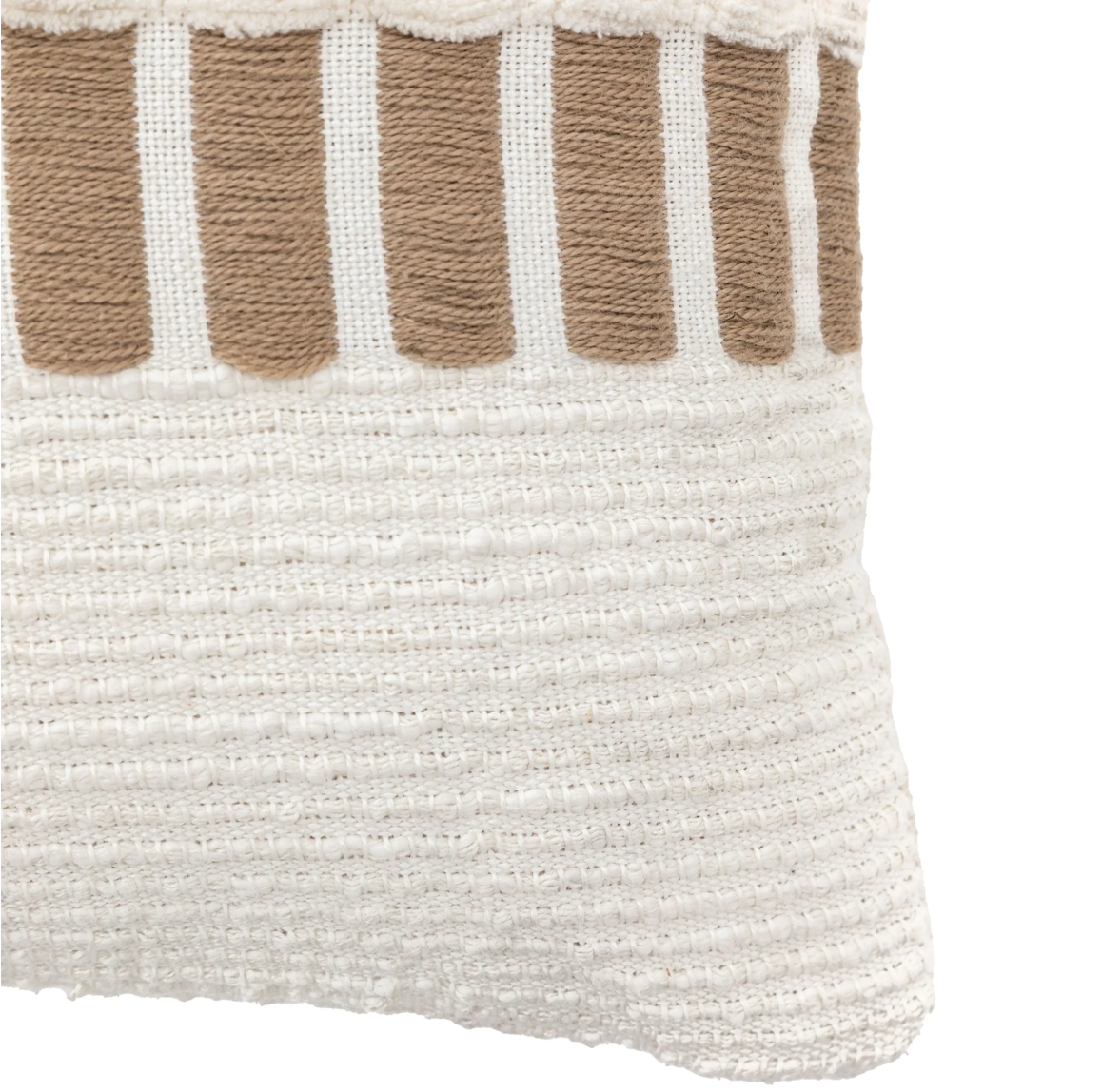 Longshaw Woven Cushion Natural - WowCornwall