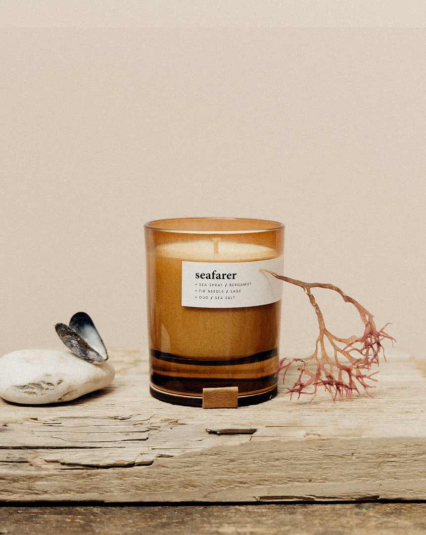 Seafarer, salty + lush premium soy candle - WowCornwall