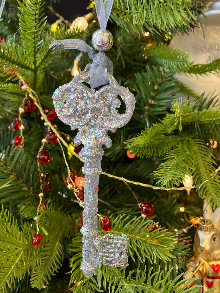 Silver Hanging Key Decoration - WowCornwall