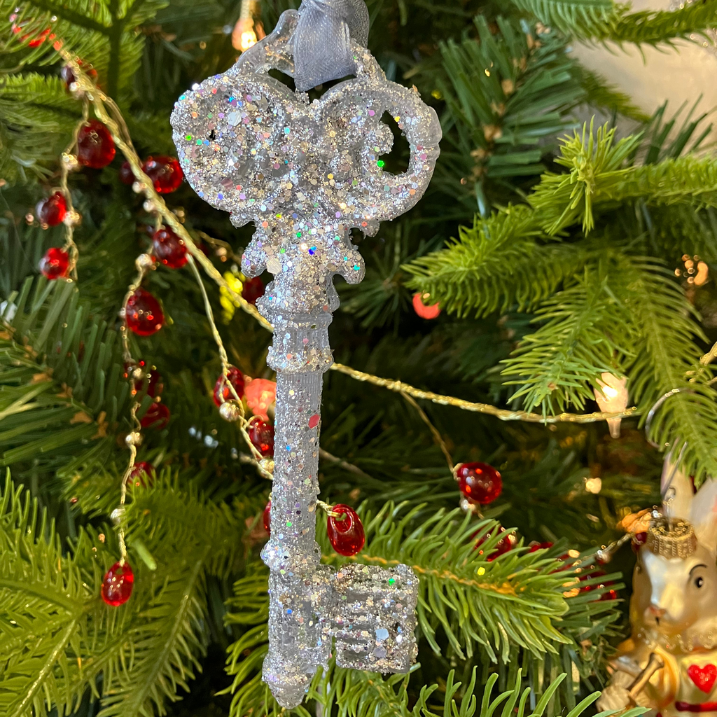 Silver Hanging Key Decoration - WowCornwall