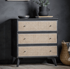 Skylar 3 Drawer Chest 900x450x870mm - WowCornwall