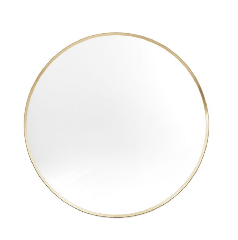 Holworth Round Mirror in two colours and two sizes - WowCornwall