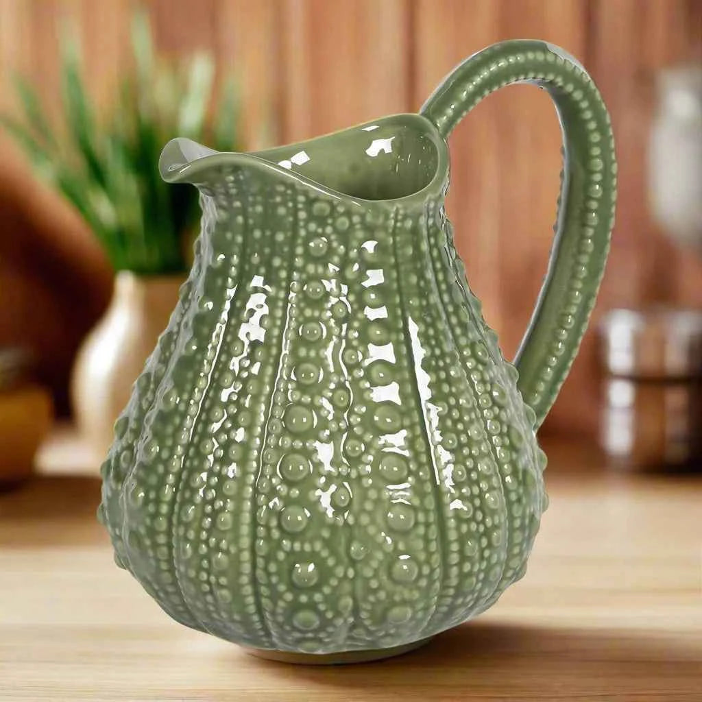 Green Porcelain Urchin Jug