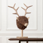 Stag Head Wooden Sculpture - WowCornwall